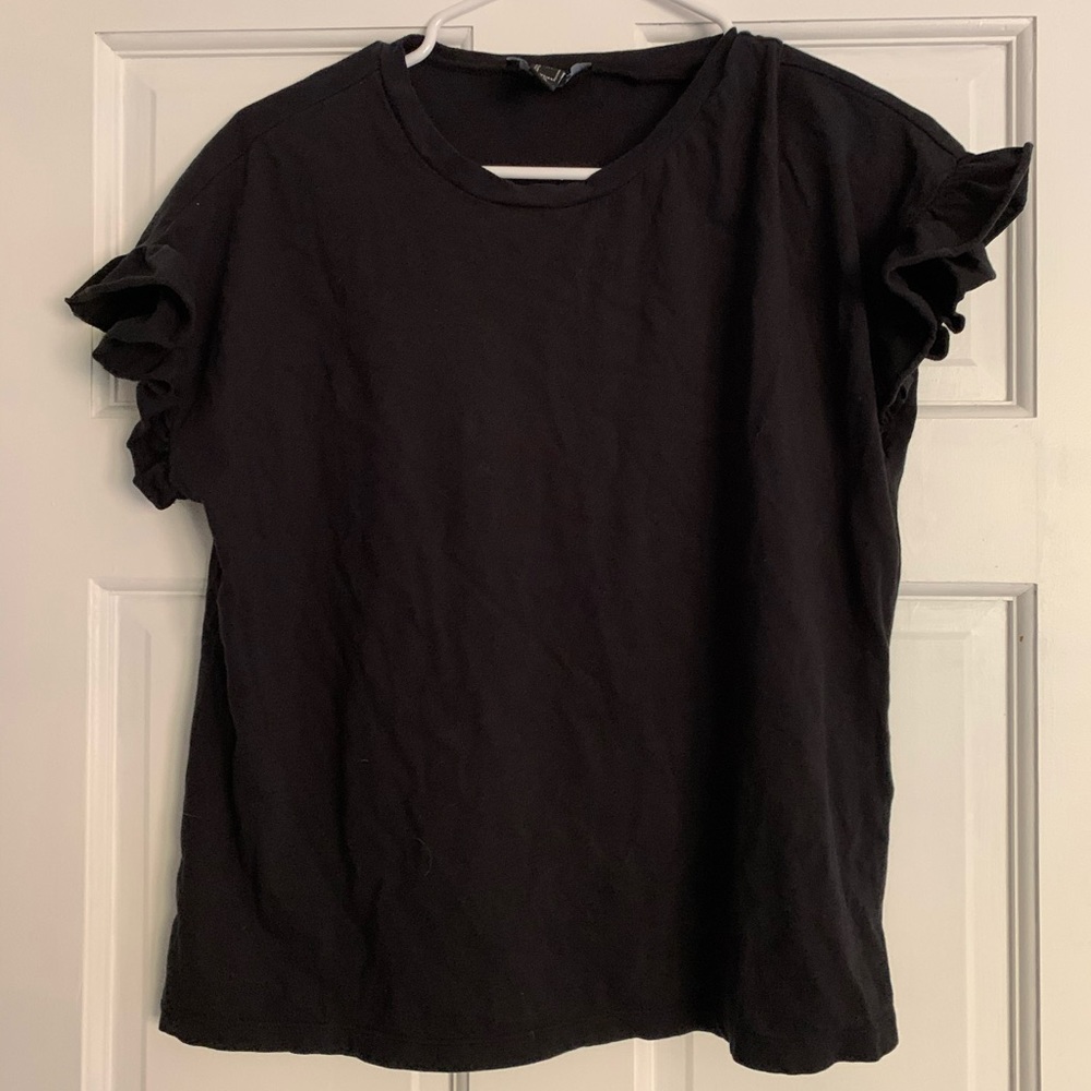 Forever 21 Ruffled Sleeve Top